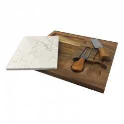 Cheese Gift Sets  - Fuzo Marble Cheeseboard & Knife Set