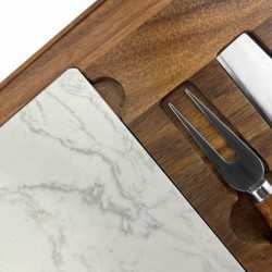 Cheese Gift Sets  - Fuzo Marble Cheeseboard & Knife Set