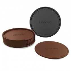 Coasters  - Franklin Leather Coaster Set of 6
