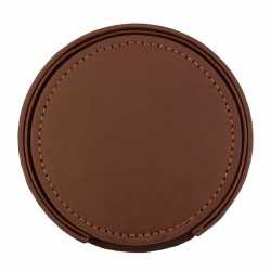 Coasters - Franklin Leather Coaster Set of 6