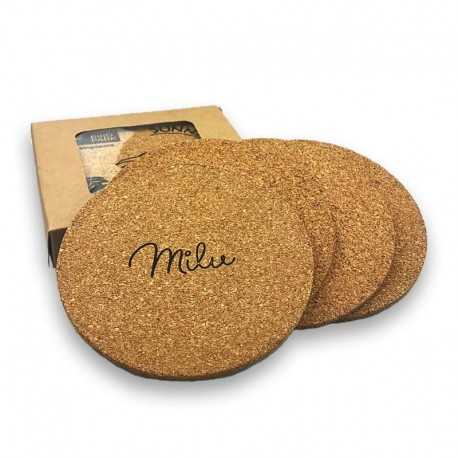 Coasters  - Vineyards Cork Coaster Round Set of 4