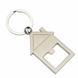 Metal Keyrings  - House Bottle Opener Key Ring