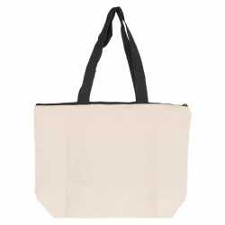 Cotton & Calico Tote Bags  - Calico Zip Shopper