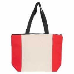 Cotton & Calico Tote Bags  - Calico Zip Shopper