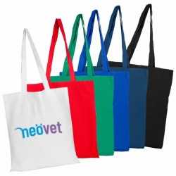 Cotton & Calico Tote Bags  - Coloured Calico Bag no Gusset