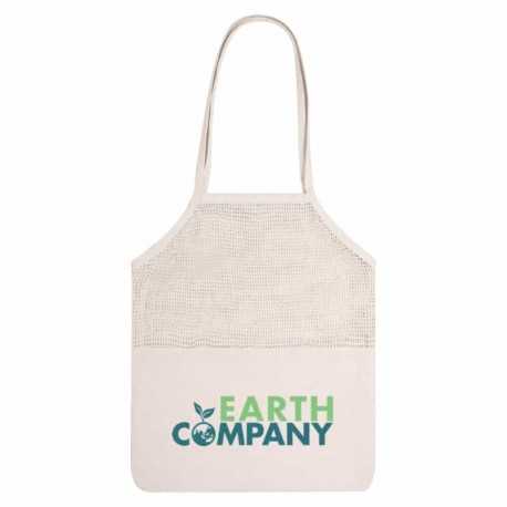 Cotton & Calico Tote Bags  - Jamaica Mesh Calico Tote Bag