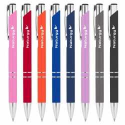 Metal Promotional Pens  - Euroauz Rubberised Metal Pen