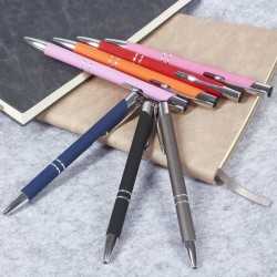 Metal Promotional Pens  - Euroauz Rubberised Metal Pen