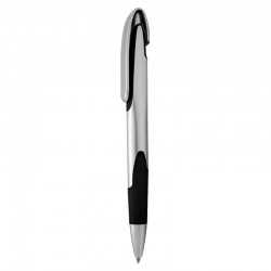 Plastic Promotional Pens  - Keely Silver Plastic Pen