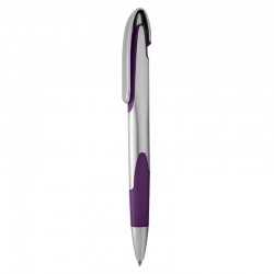 Plastic Promotional Pens  - Keely Silver Plastic Pen