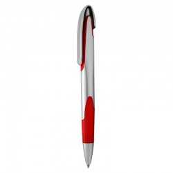 Plastic Promotional Pens  - Keely Silver Plastic Pen