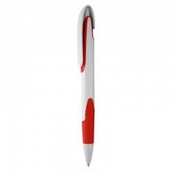 Plastic Promotional Pens  - Keely White Plastic Pen