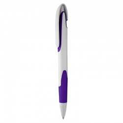 Plastic Promotional Pens  - Keely White Plastic Pen