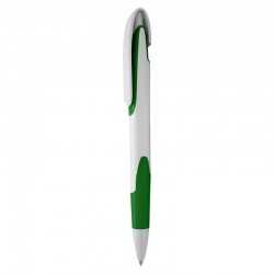 Plastic Promotional Pens  - Keely White Plastic Pen