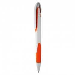 Plastic Promotional Pens  - Keely White Plastic Pen