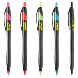 Plastic Promotional Pens  - Oracle Black Plastic Pen