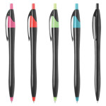 Plastic Promotional Pens - Oracle Black Plastic Pen