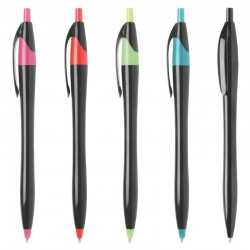 Plastic Promotional Pens  - Oracle Black Plastic Pen