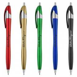 Plastic Promotional Pens  - Oracle Metallic Plastic Pen