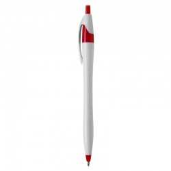 Plastic Promotional Pens  - Oracle White Plastic Pen