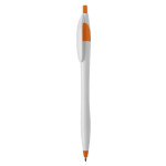 Plastic Promotional Pens - Oracle White Plastic Pen