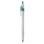 Plastic Promotional Pens - Oracle White Plastic Pen