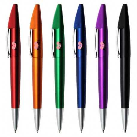 Plastic Promotional Pens  - Shark Metallic Plastic Pen