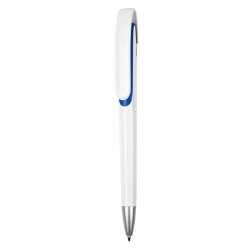 Plastic Promotional Pens  - Tahlia White Plastic Pen