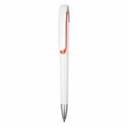 Plastic Promotional Pens  - Tahlia White Plastic Pen