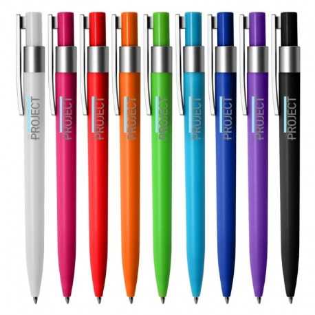 Plastic Promotional Pens  - Torino Silver Plastic Pen
