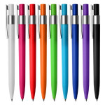 Plastic Promotional Pens - Torino Silver Plastic Pen
