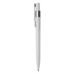 Plastic Promotional Pens - Torino Silver Plastic Pen