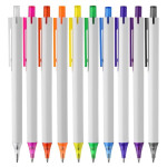 Plastic Promotional Pens - York White Plastic Pen