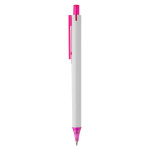 Plastic Promotional Pens - York White Plastic Pen