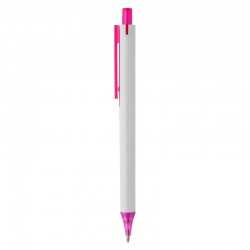 Plastic Promotional Pens  - York White Plastic Pen