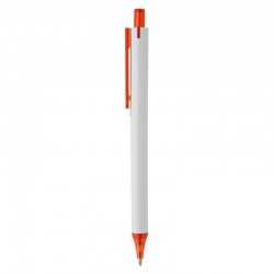 Plastic Promotional Pens  - York White Plastic Pen