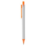 Plastic Promotional Pens - York White Plastic Pen