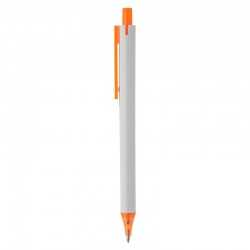 Plastic Promotional Pens  - York White Plastic Pen