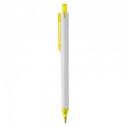Plastic Promotional Pens  - York White Plastic Pen