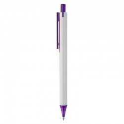 Plastic Promotional Pens  - York White Plastic Pen