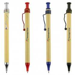 Bamboo & Wood Enviro Pens  - Spiral Recycled Cardboard Pen