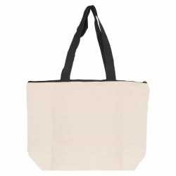 Cotton & Calico Tote Bags  - Colouring Calico Zip Shopper