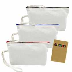 Cotton & Calico Tote Bags  - Colouring Canvas Cosmetic Bag