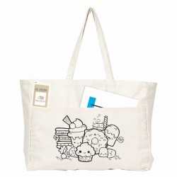 Cotton & Calico Tote Bags  - Colouring Delton Canvas Large Shopper