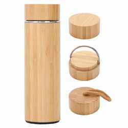 Drink Bottles - Metal  - Burra Bamboo Drink Bottle 450ml