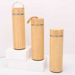 Drink Bottles - Metal  - Burra Bamboo Drink Bottle 450ml