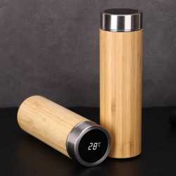 Drink Bottles - Metal  - Duke Smart Bamboo Drink Bottle 500ml