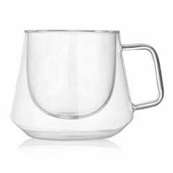 Reusable Coffee Cups - Glass  - Diamond Glass Coffee Cup 230ml