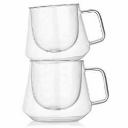Reusable Coffee Cups - Glass  - Diamond Glass Coffee Cup 230ml