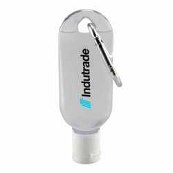Branded Hand Sanitisers  - 30ml Gel Hand Sanitiser with Carabiner